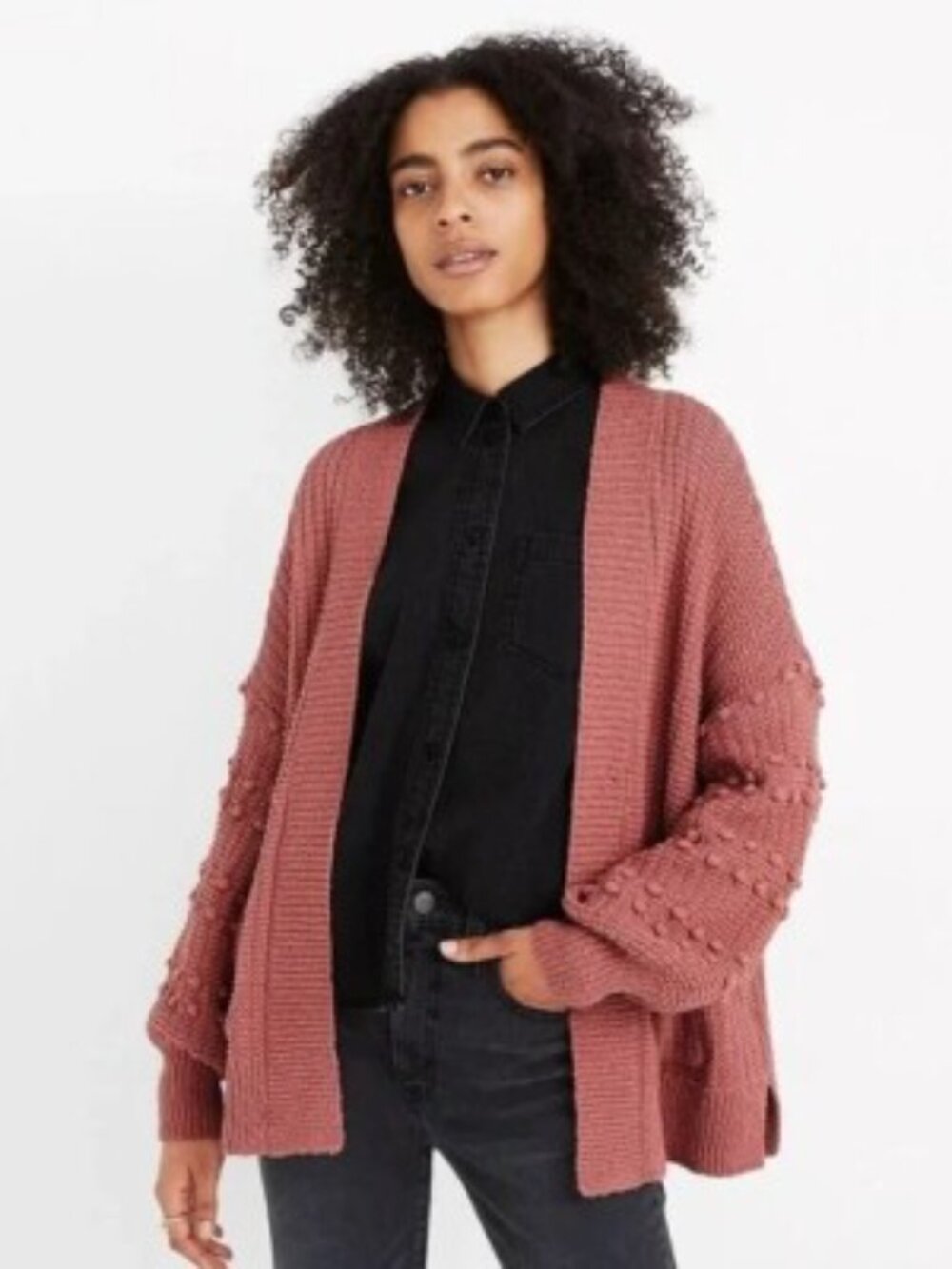 Madewell Bobble Cardigan Sweater